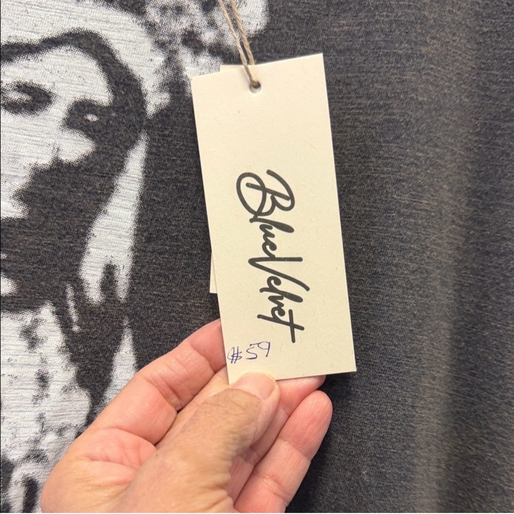 Magnolia Pearl style Gray Graphic Tshirt dress - Picture 3 of 6